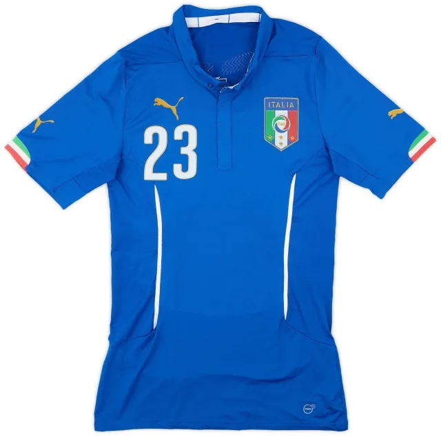 Puma 2014-15 Italy Player Issue Home Shirt #23 - 9/10 - (XL)