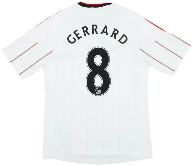 adidas 2010-11 Liverpool Away Shirt Gerrard #8 - 5/10 - (M)