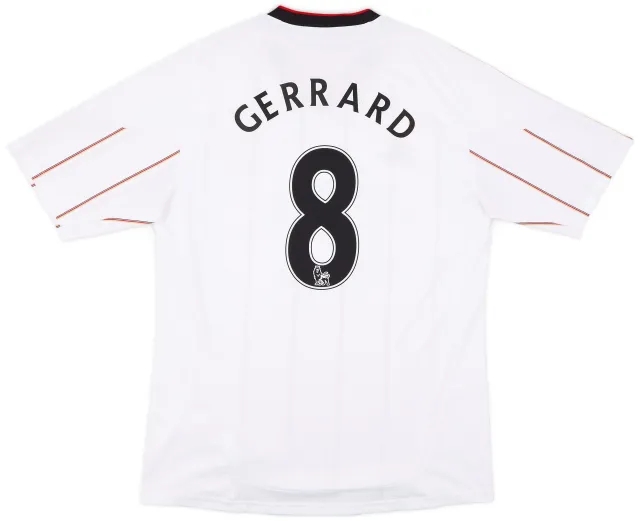 adidas 2010-11 Liverpool Away Shirt Gerrard #8 - 6/10 - (L)