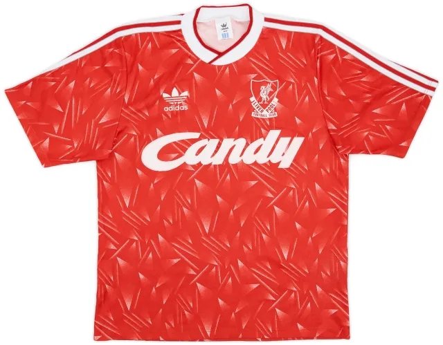 adidas 1989-91 Liverpool Home Shirt - 6/10 - (M)