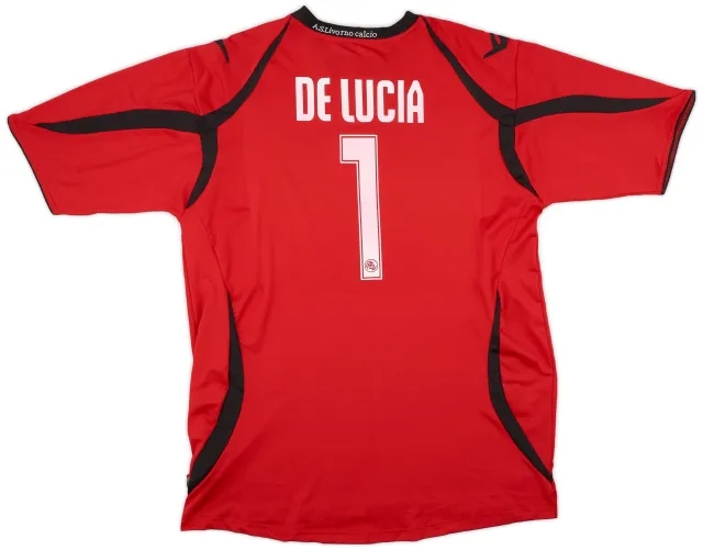 Legea 2007-08 Livorno GK S/S Shirt De Lucia #1 (XL)