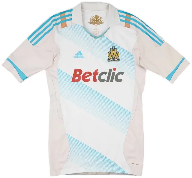 adidas 2011-12 Olympique Marseille Player Issue Techfit Home Shirt - 5/10 - (XL)