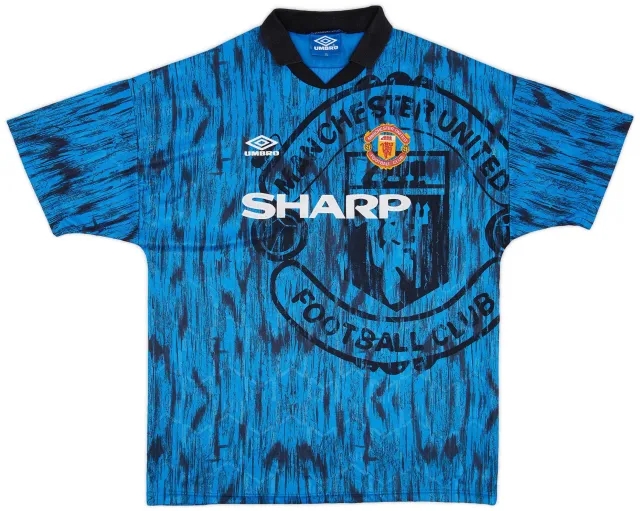 Umbro 1992-93 Manchester United Away Shirt - 8/10 - (XL)