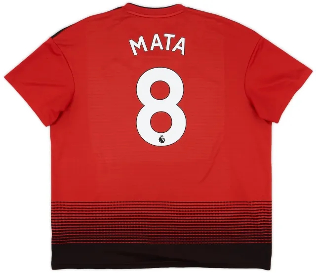 adidas 2018-19 Manchester United Home Shirt Mata #8 - 6/10 - (XXL)