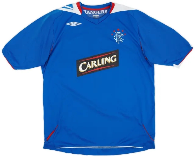 Umbro 2006-07 Rangers Home Shirt - 6/10 - (XL)