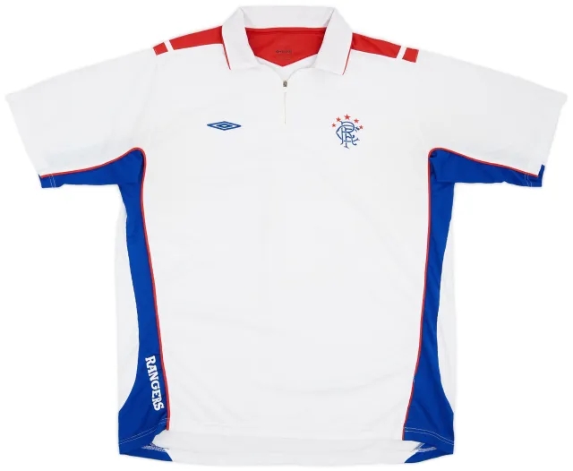 2006-07 Rangers Umbro 1/4 Zip Polo Shirt - 8/10 - (XXL)