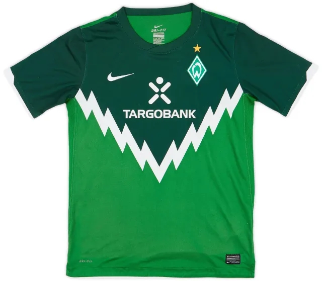 Nike Werder Bremen Boys SS Home Shirt 2010/11