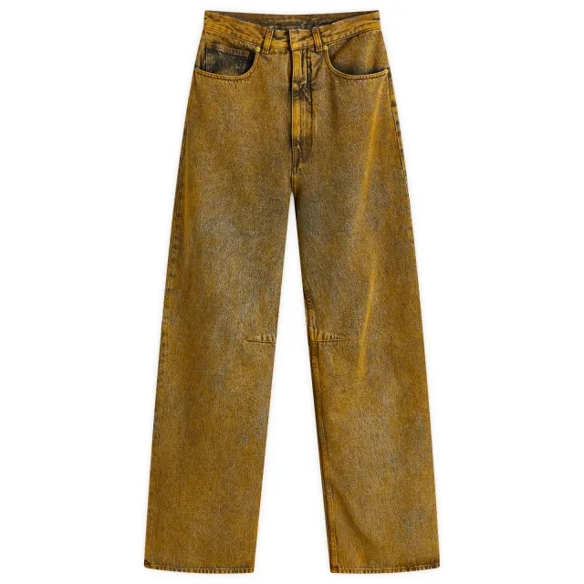 MM6 Maison Margiela Women's 5-Pocket Pants Yellow