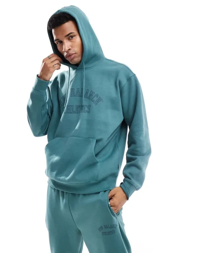 New Balance Graphic Men Hoodies - Green