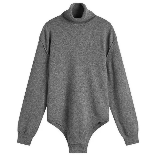 Maison Margiela Women's Turtle Neck Sweatshirt Grey