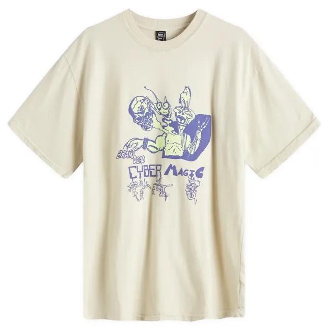 Brain Dead Men's Cyber Magic T-Shirt Oatmeal
