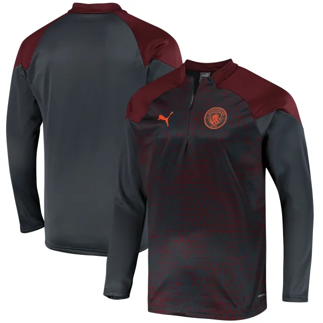 2023-24 Manchester City Puma 1/4 Zip Fleece Top  -5/10 - (L)