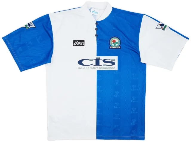 Asics 1996-97 Blackburn Match Issue Home Shirt #16