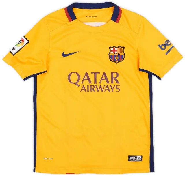 Nike 2015-16 Barcelona Away Shirt - 9/10 - (M.Boys)
