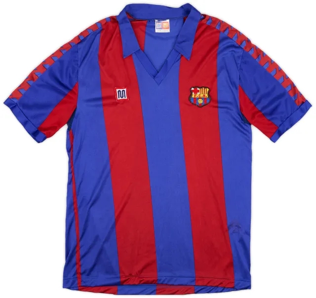 Meyba 1984-89 Barcelona Home Shirt - 5/10 - (XL)