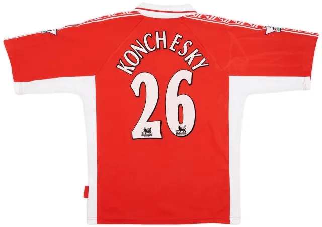 LeCoqSportif 1998-99 Charlton Match Issue Home Shirt Konchesky #26