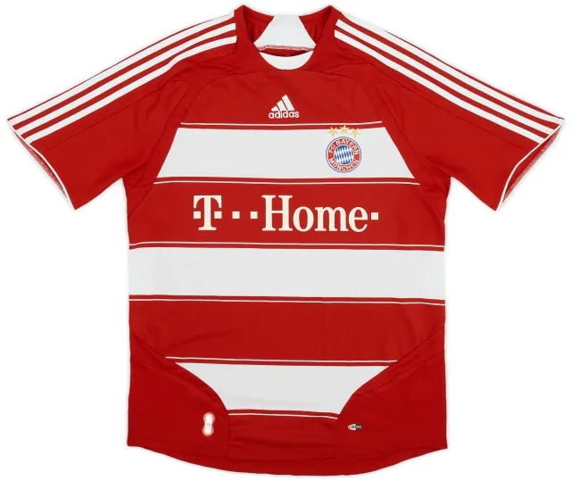 adidas 2007-08 Bayern Munich Home Shirt - 6/10 - (M)