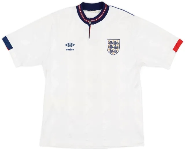 Umbro 1987-90 England Home Shirt - 8/10 - (S)