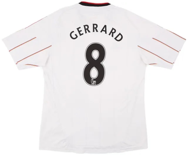 adidas 2010-11 Liverpool Away Shirt Gerrard #8 - 6/10 - (L)
