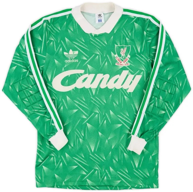 adidas 1989-91 Liverpool GK Shirt - 9/10 - (S)