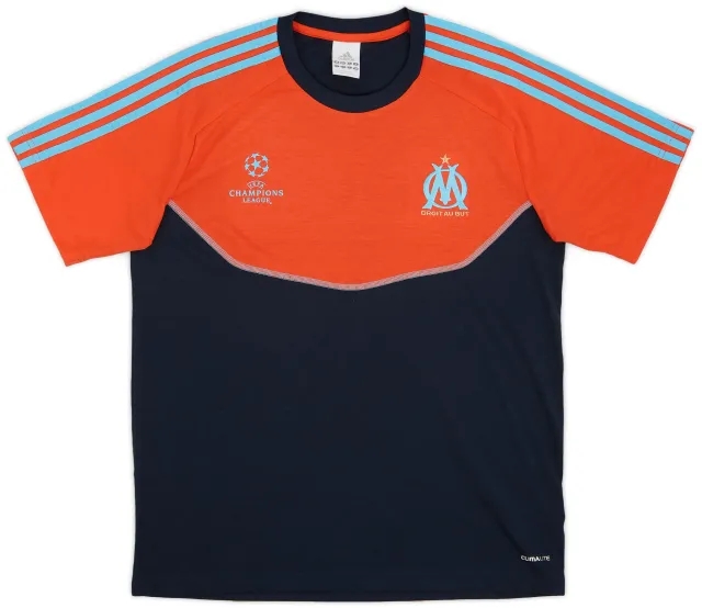 2011-12 Olympique Marseille adidas CL Cotton Tee - 9/10 - (M/L)