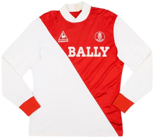 LeCoqSportif 1983-84 Monaco Home L/S Shirt - 8/10 - (L)