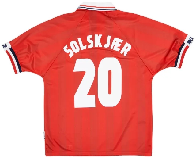 Umbro 1998-00 Norway Home Shirt Solskjaer #20 (L)