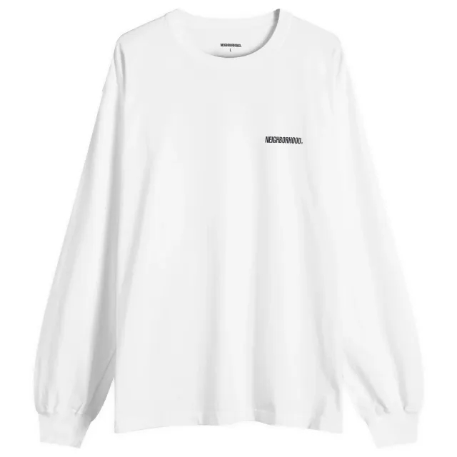 Neighborhood Men's LS-1 Long Sleeve T-Shirt White
