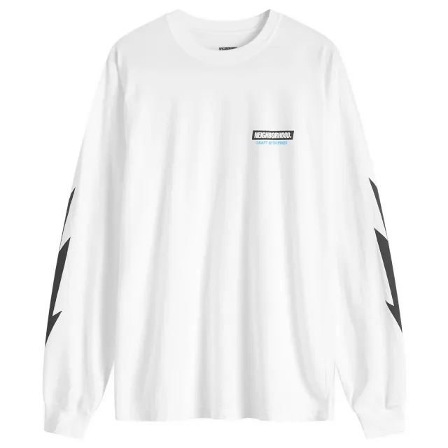 Neighborhood Men's LS-16 Long Sleeve T-Shirt White