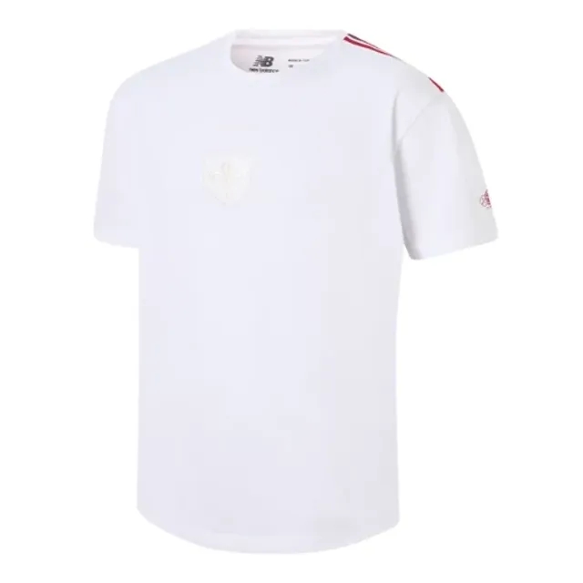 LOSC Lille Men's New Balance Anniversaire T-Shirt in White Polyester