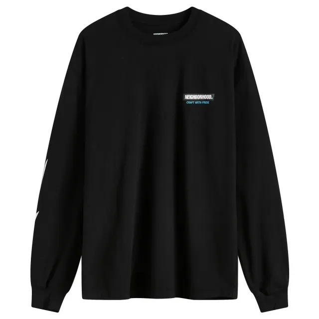 Neighborhood Men's LS-16 Long Sleeve T-Shirt Black