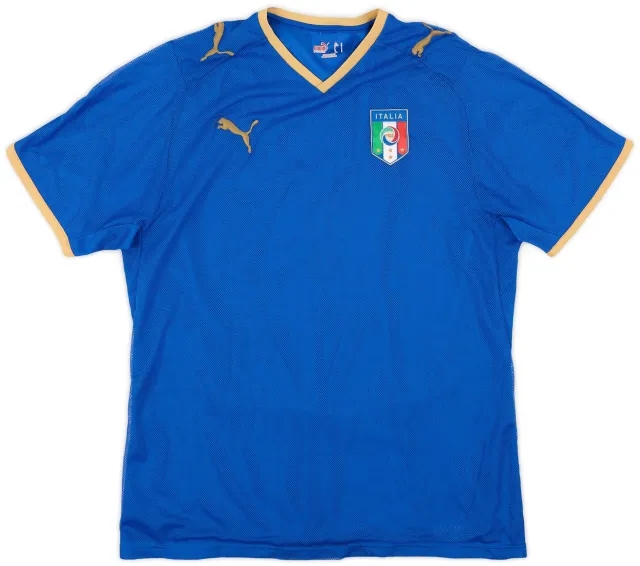 Puma 2007-08 Italy Home Shirt - 6/10 - (L)