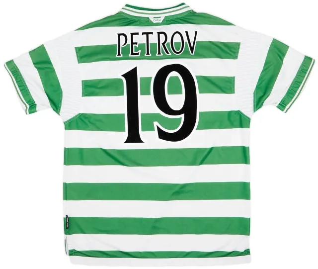 Umbro 1999-01 Celtic Home Shirt Petrov #19 - 6/10 - (XL)