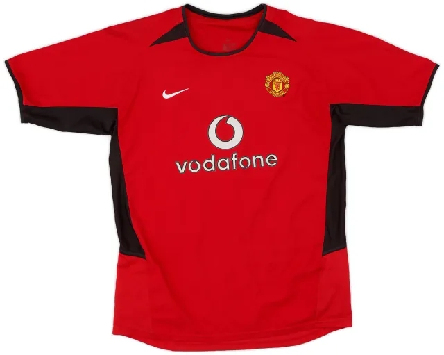 Nike 2002-04 Manchester United Home Shirt - 8/10 - (XL.Boys)