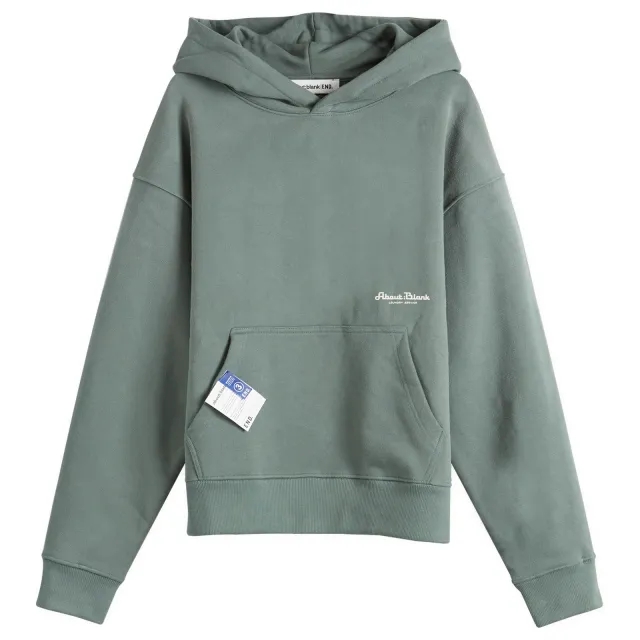 END. x About:Blank 'Laundromat' Popover Hoodie Sun Bleached Sage