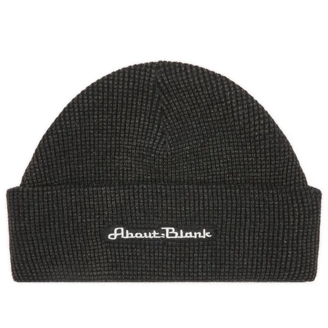 END. x About:Blank 'Laundromat' Beanie Sun Bleached Black