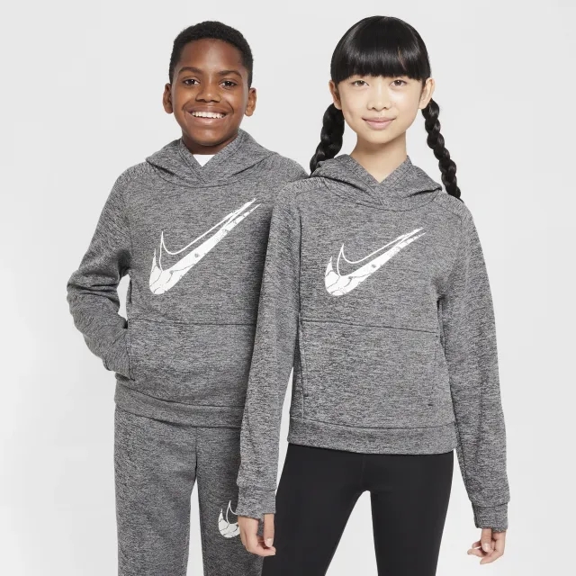 Nike Multi Stain Repel Older Kids' Therma-FIT Hoodie - Black - Polyester