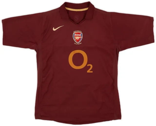 Nike 2005-06 Arsenal Home Shirt - 8/10 - (XL.Boys)