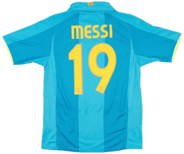Nike 2007-09 Barcelona Away Shirt Messi #19 - 8/10 - (S)