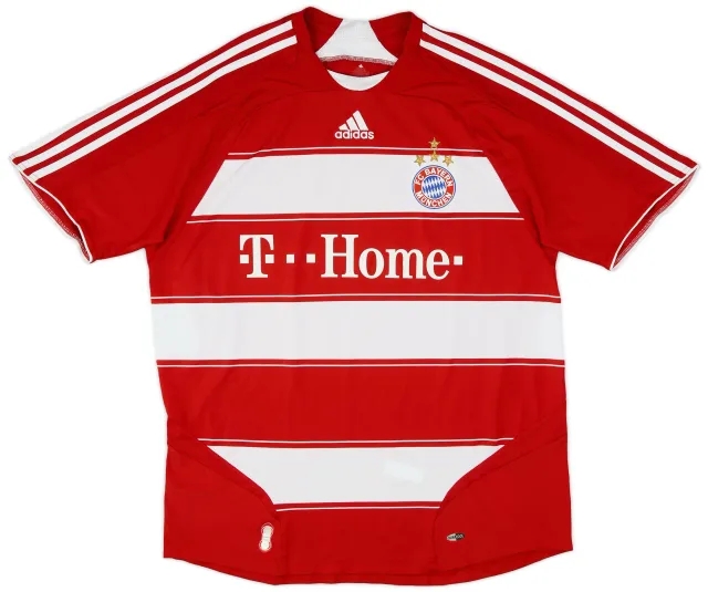 adidas 2007-08 Bayern Munich Home Shirt - 8/10 - (L)