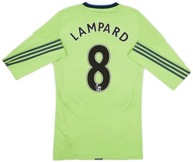 adidas 2010-11 Chelsea Player Issue TechFit Third L/S Shirt Lampard #8 - 6/10 - (M)
