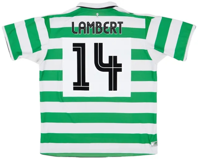 Umbro 2004-05 Celtic Home Shirt Lambert #14 - 8/10 - (XXL)