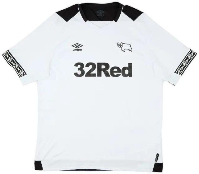 Umbro 2018-19 Derby County Home Shirt - 8/10 - (XXL)