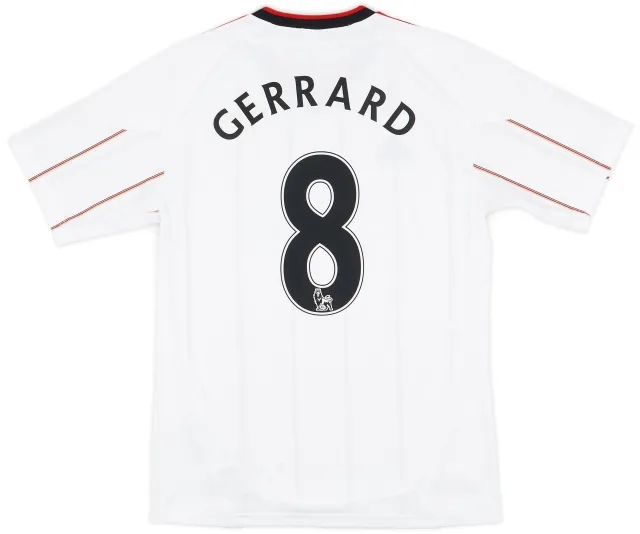 adidas 2010-11 Liverpool Away Shirt Gerrard #8 - 8/10 - (S)