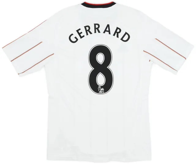 adidas 2010-11 Liverpool Away Shirt Gerrard #8 - 6/10 - (S)