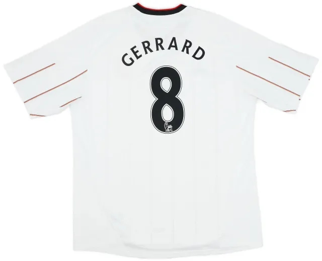 adidas 2010-11 Liverpool Away Shirt Gerrard #8 - 7/10 - (XXL)