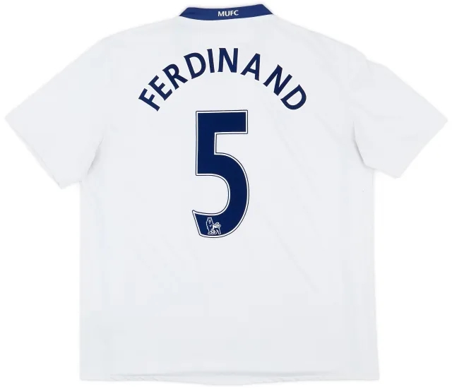 Nike 2008-10 Manchester United Away Shirt Ferdinand #5 - 5/10 - (XL)