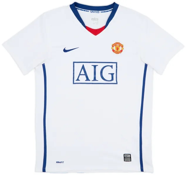 Nike 2008-10 Manchester United Away Shirt - 8/10 - (XL.Boys)