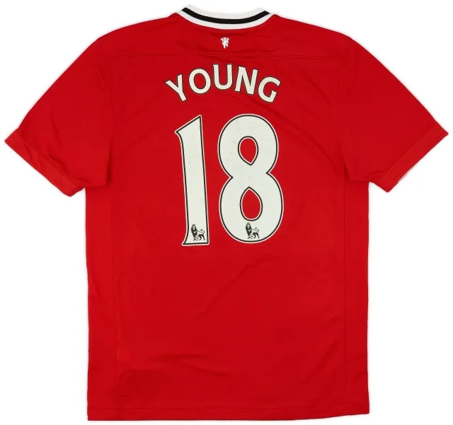 Nike 2011-12 Manchester United Home Shirt Young #18 - 5/10 - (M)