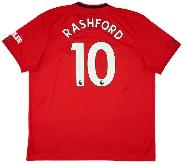 adidas 2019-20 Manchester United Home Shirt Rashford #10 (XXL)